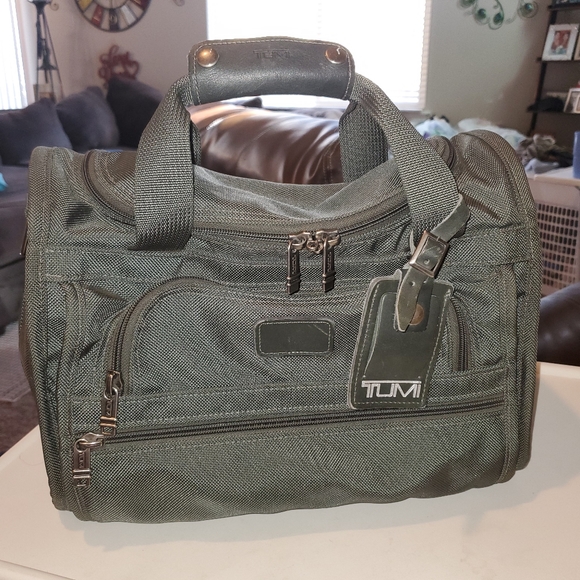 Tumi Green Duffel Bag